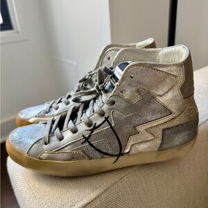 Philippe Model Silver High Top Sneakers